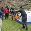 expedition training pitching tents
