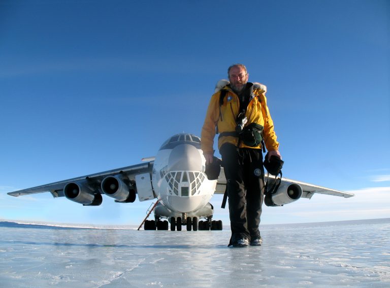 Pat Falvey Plane Antarctica