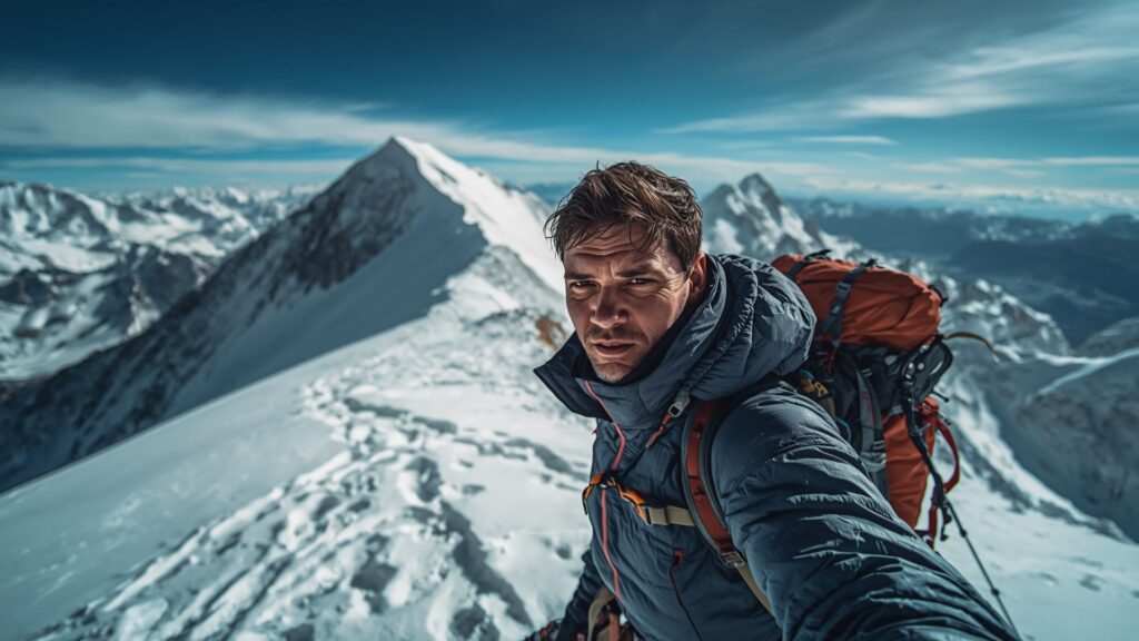 Setting goals includes examining options during mountain expeditions