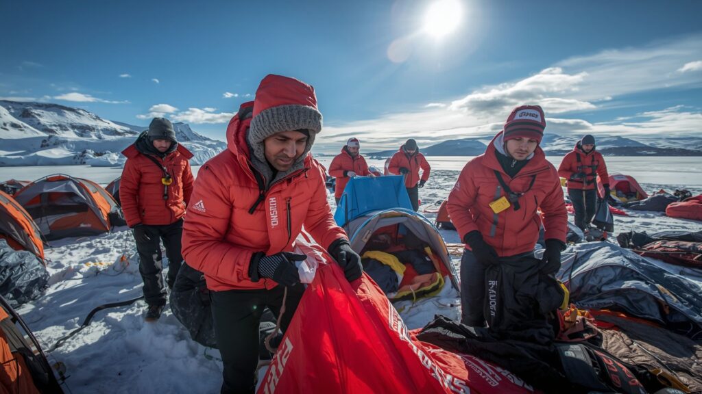 Setting goals with efficient time management on polar expeditions