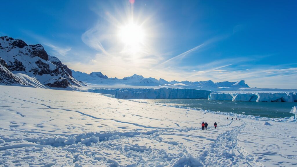 The Forever Young Club members trek across South Georgia following Shackleton's historic Antarctic route