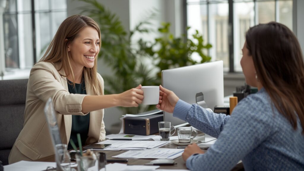 Life is important demonstrated through small workplace gestures that show appreciation and recognition for colleagues