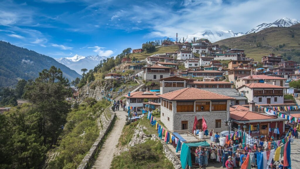 Namche Bazaar village on the route to Everest Base Camp