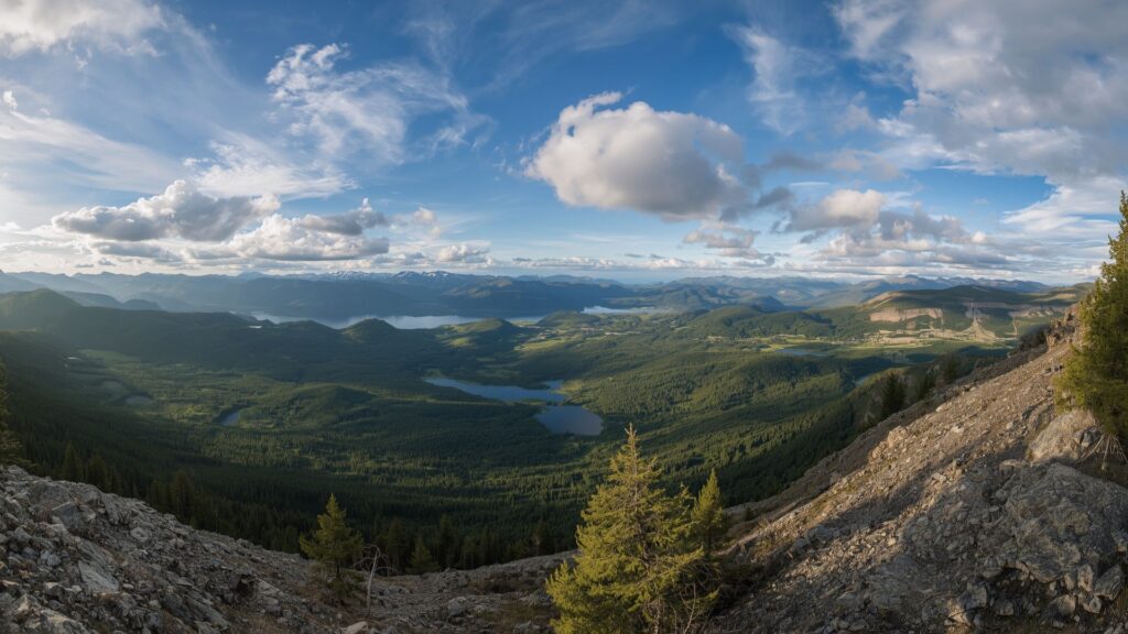Life isn't a rehearsal - breathtaking summit view showing vast mountain landscape