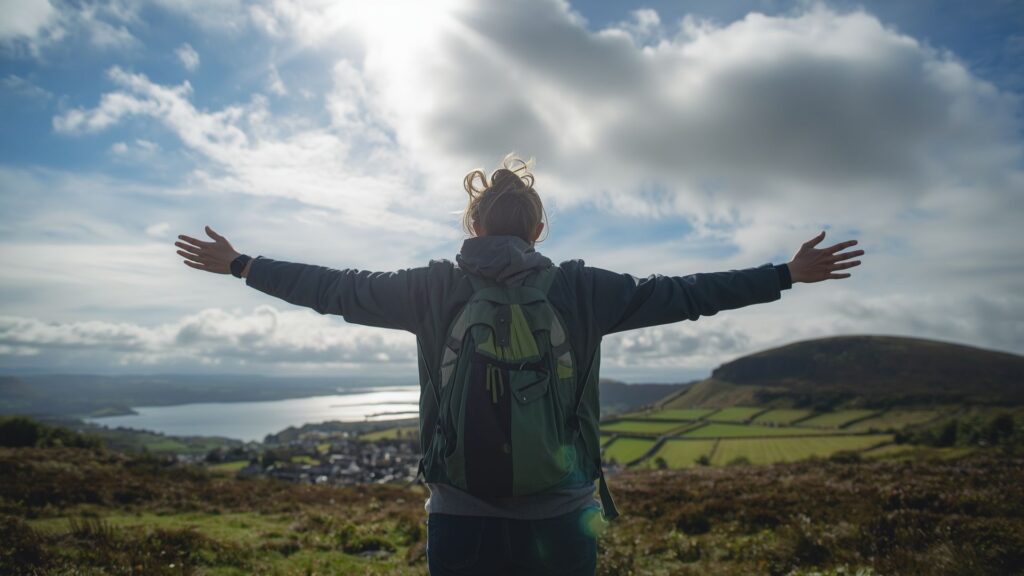 Advice about food includes vitamin D from sunlight exposure in Irish countryside for proper nutrition