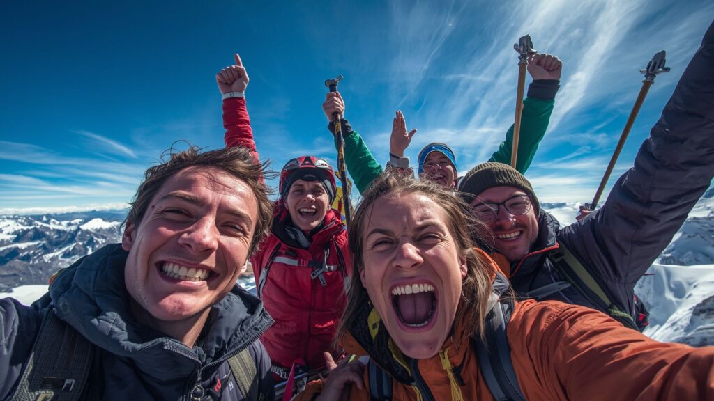 Climbers celebrate summit success using Don't Quit mentality taught by Pat Falvey expeditions