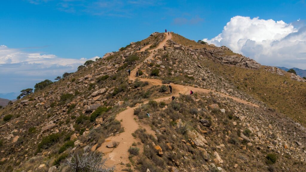 Small steps building confidence towards reaching mountain summit goals