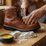 Waterproofing your hiking boots with wax treatment on leather boots