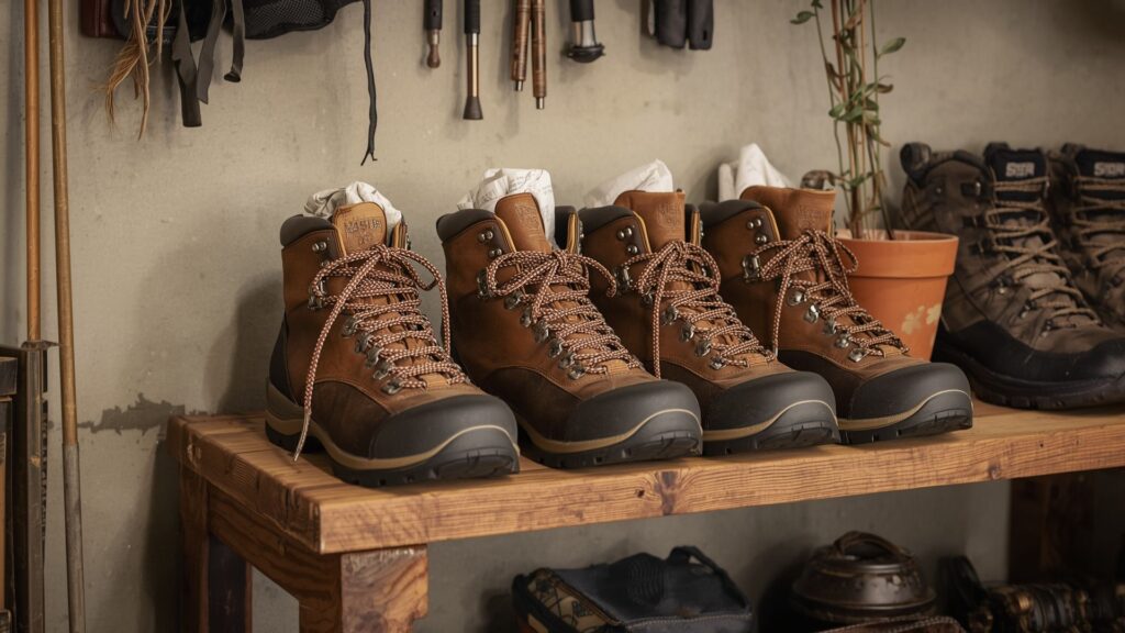 Waterproofing your hiking boots effectiveness maintained through proper storage between hikes