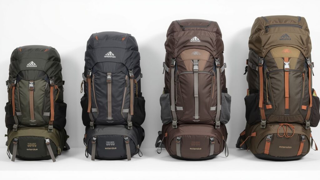 Fitting your backpack requires choosing correct size from small to large torso lengths