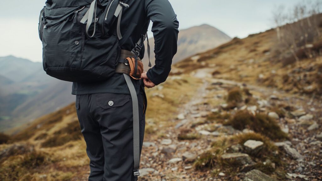 Fitting your backpack requires ongoing adjustments during hikes on Irish mountain trails