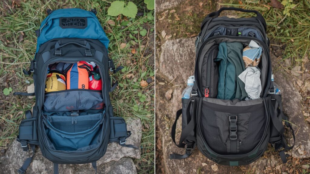 Fitting your backpack involves proper weight distribution with heavy items near back panel
