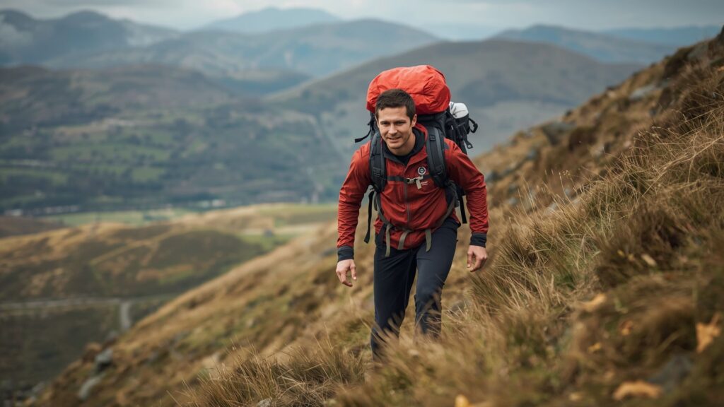 Fitting your backpack training with full expedition weight prepares body for mountain climbs