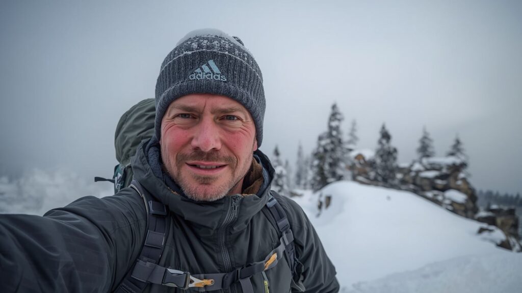 High altitude hiking clothing layers including thermal gear for cold summit conditions above 4,000 metres