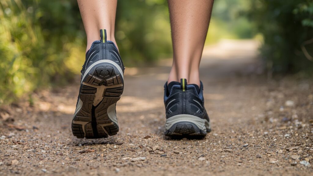 Walking properly requires quality footwear with proper fit and adequate arch support