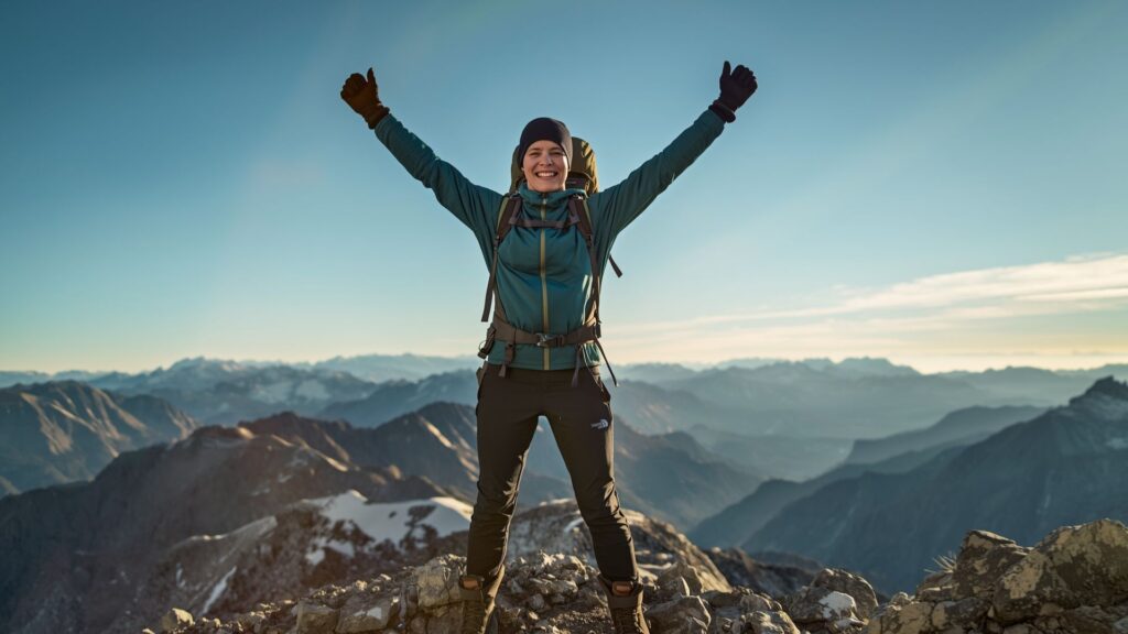 Successful hiking tips lead to summit achievement on challenging mountain terrain