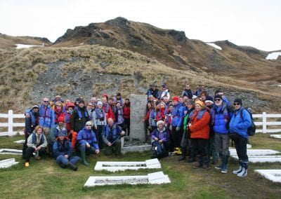 BE Group at Shackleton Grave