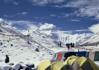 View of the North face of Everest