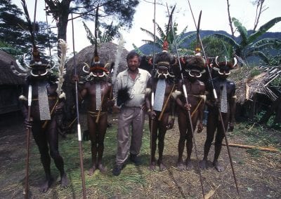 Irian Jaya-Pat with Dani-tribe