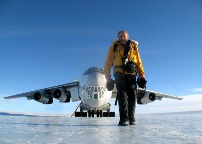 Pat Falvey Plane Antarctica 2008
