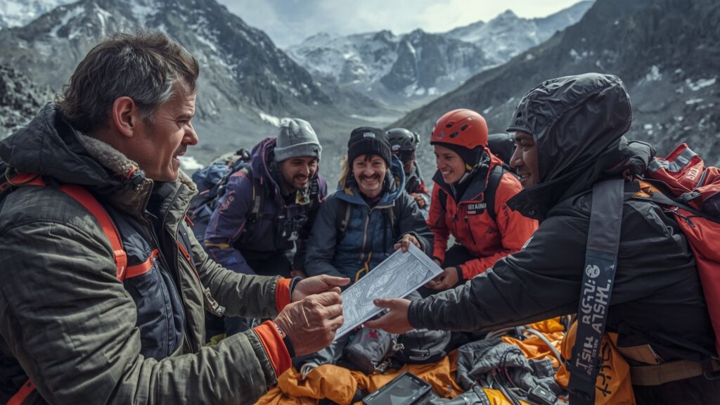 Thirty friends understood risks through thorough expedition planning and professional mountain guide briefings