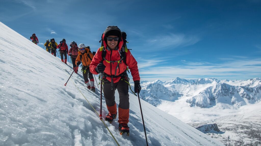 Mount Everest base camp starting point for the Highest Puc Fada expedition led by Pat Falvey in 2004