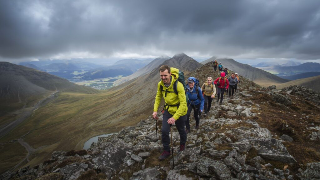 Carrauntoohil guided hike in Pat Falvey adventure show reel featuring Ireland's highest peak
