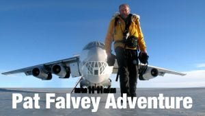 Pat Falvey with Russian ILyushin airforce plane