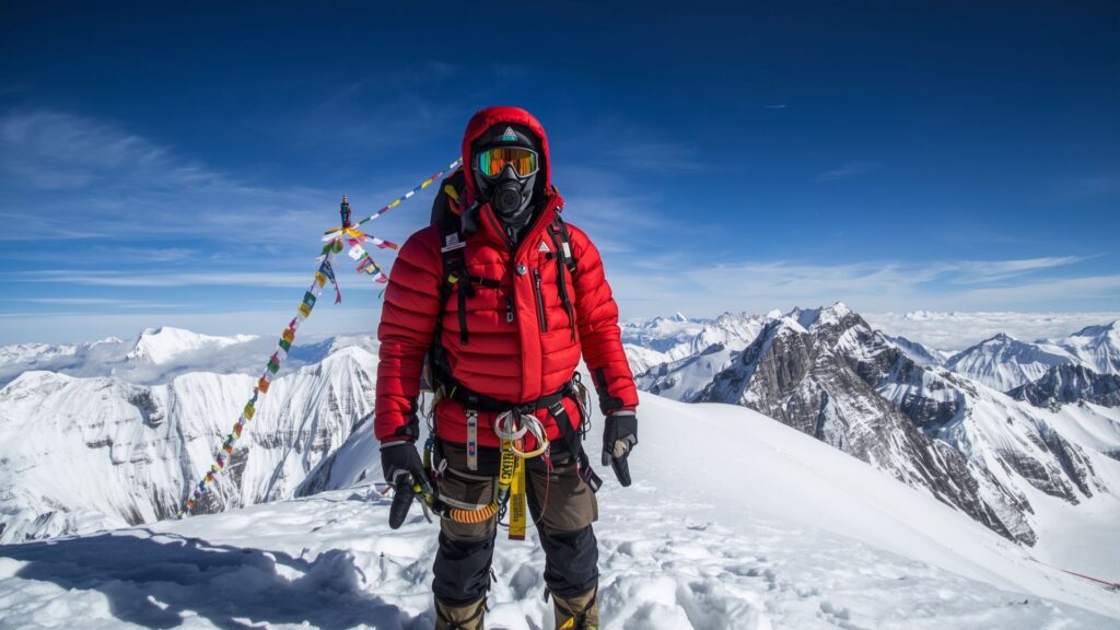 Pat Falvey retires after becoming the first mountaineer to conquer the Seven Summits twice, shown here on a high-altitude summit