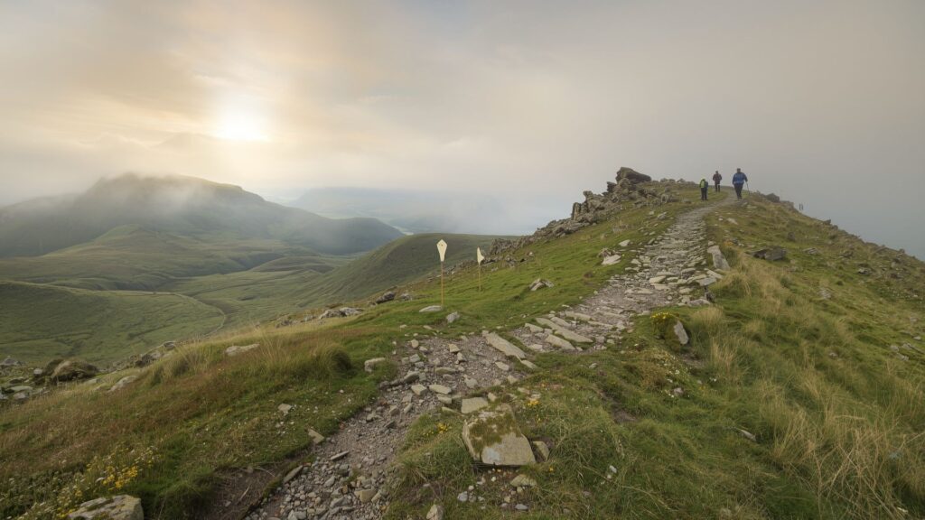Clear waypoints and route sections enhance safety on the hills navigation