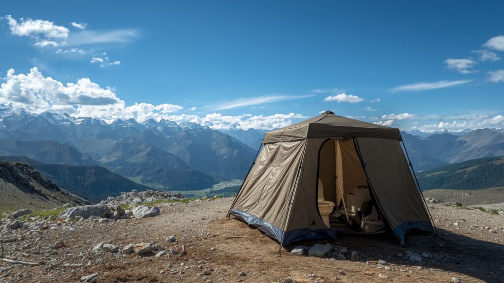 Top 5 trekking tips for women - basic toilet facilities on popular mountain trekking routes