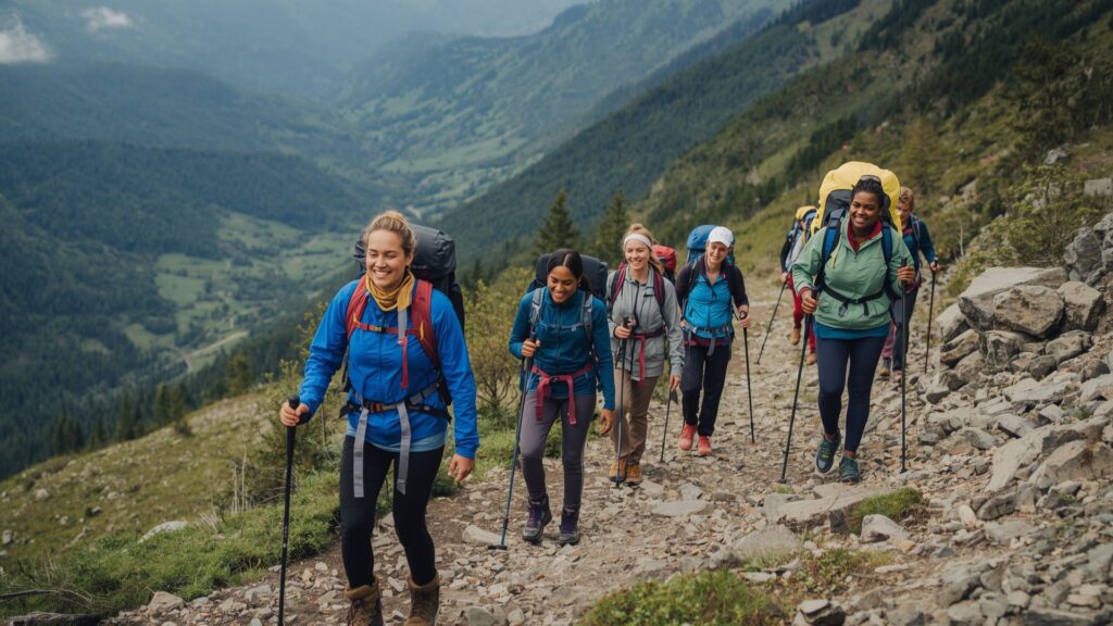 Top 5 trekking tips for women - group trekking safety with professional mountain guides