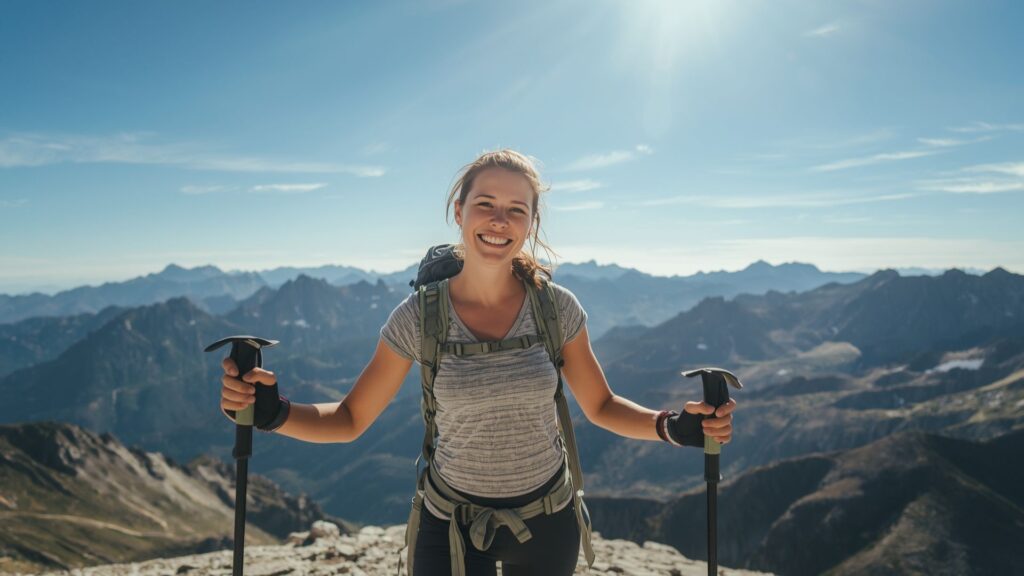 Top 5 trekking tips for women - celebrating summit success and mountain adventure achievement