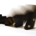 The domino effect: dominos falling