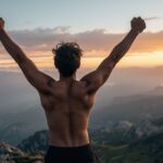 You Have The Power to overcome challenges like reaching a mountain summit at sunrise