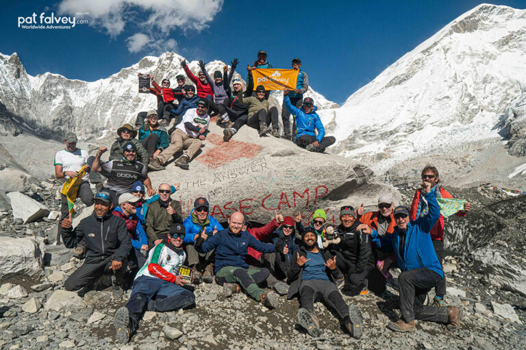 Everest base camp summit