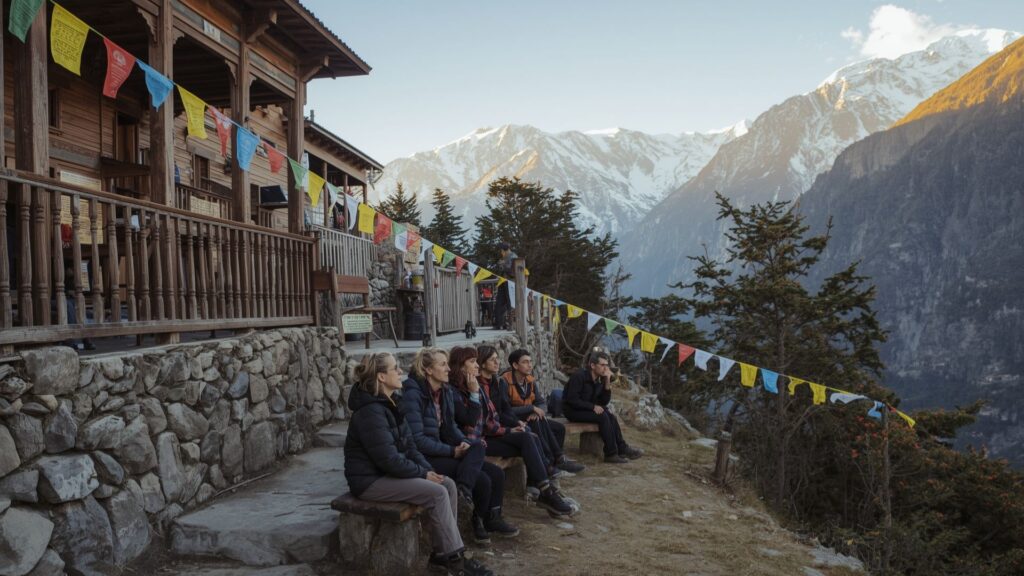 Teahouse accommodation along the Everest Base Camp trek itinerary providing rest and meals for trekkers