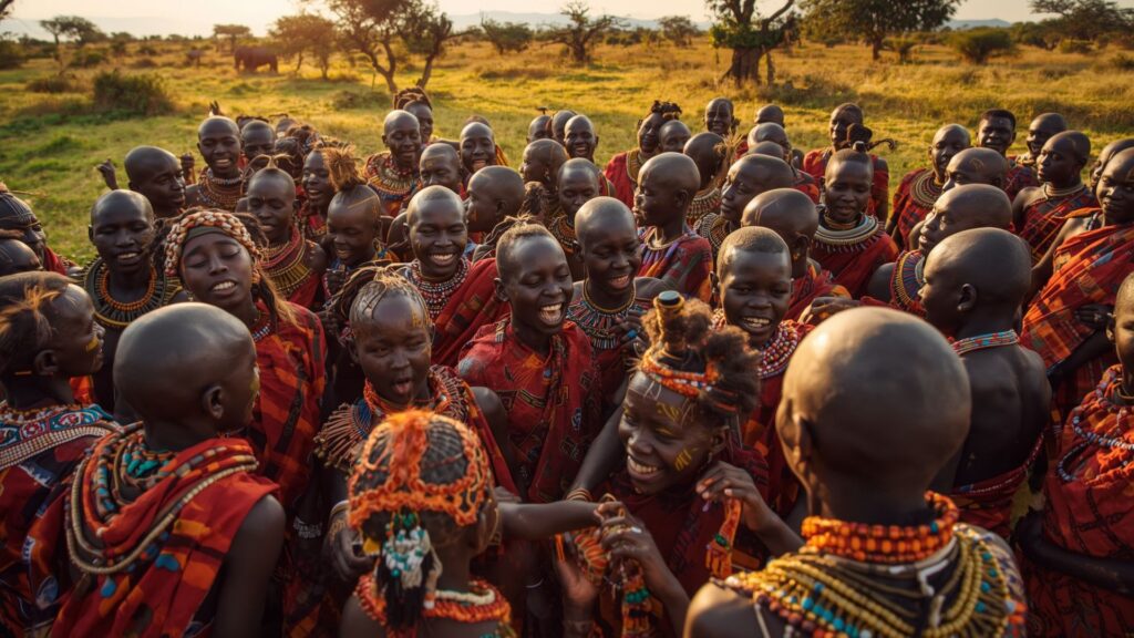 Culture of the Maasai tribe preserved through Eunoto ceremony marking warrior transition to elder status